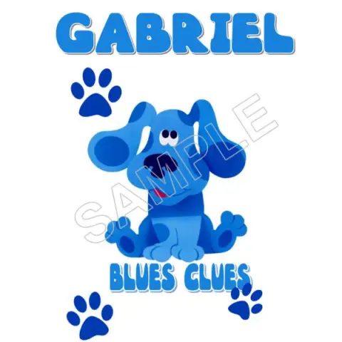 Blues Clues Personalized Custom T Shirt Iron on Transfer Decal #52 Blues Clues Personalized Custom T Shirt Iron on Transfer Decal #52