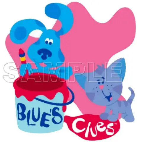 Blues Clues T Shirt Iron on Transfer Decal #3 Blues Clues T Shirt Iron on Transfer Decal #3