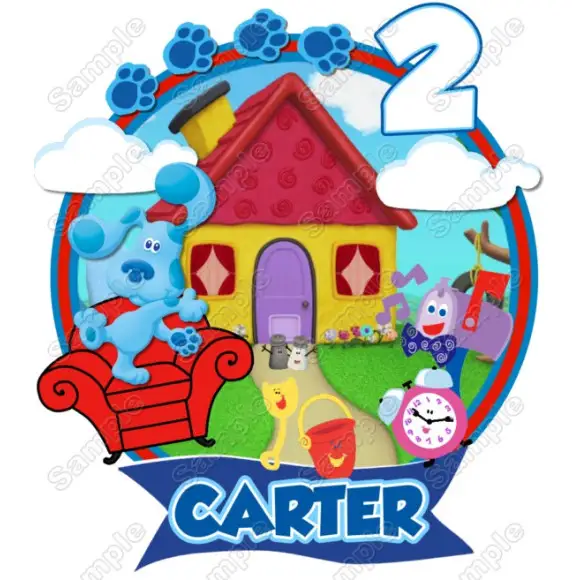 Blues Clues Birthday Custom T Shirt Iron on Transfer Blues Clues Birthday Custom T Shirt Iron on Transfer