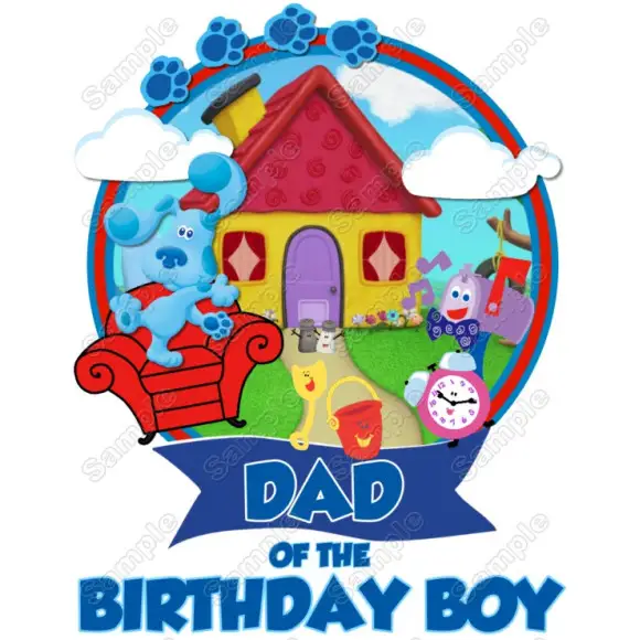 Blues Clues Family Member Birthday Custom T Shirt Iron on Transfer Blues Clues Family Member Birthday Custom T Shirt Iron on Transfer