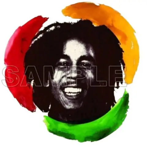 Bob Marley T Shirt Iron on Transfer Decal #3 Bob Marley T Shirt Iron on Transfer Decal #3