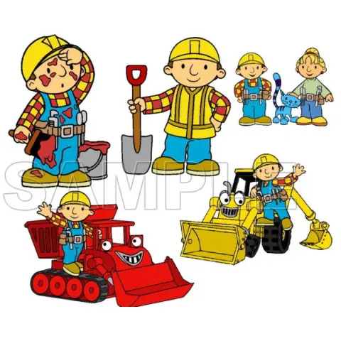 Bob the Builder T Shirt Iron on Transfer Decal #1 Bob the Builder T Shirt Iron on Transfer Decal #1