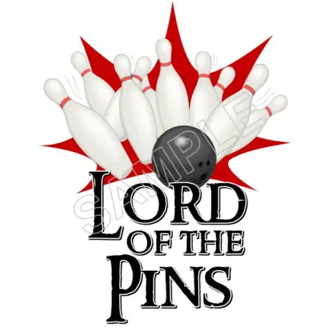 Bowling Lord of the Pins T Shirt Iron on Transfer Decal #7 Bowling Lord of the Pins T Shirt Iron on Transfer Decal #7
