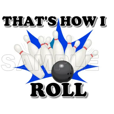 Bowling T Shirt Iron on Transfer Decal #1 Bowling T Shirt Iron on Transfer Decal #1