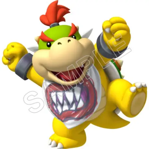 Bowser Jr. T Shirt Iron on Transfer Decal #23 Bowser Jr. T Shirt Iron on Transfer Decal #23