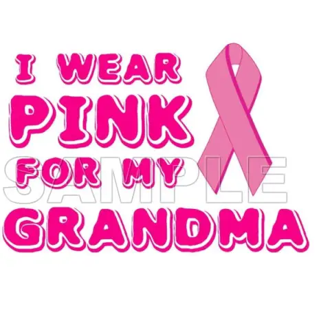 Breast Cancer Awareness ~I Wear Pink for my Grandma~ T Shirt Iron on Transfer Decal #13 Breast Cancer Awareness ~I Wear Pink for my Grandma~ T Shirt Iron on Transfer Decal #13