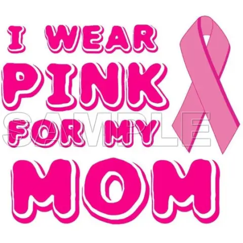 Breast Cancer Awareness ~I Wear Pink for my Mom~ T Shirt Iron on Transfer Decal #12 Breast Cancer Awareness ~I Wear Pink for my Mom~ T Shirt Iron on Transfer Decal #12