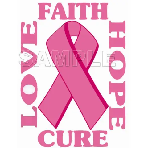 Breast Cancer Awareness ~ Love Faith Hope Cure ~ T Shirt Iron on Transfer Decal #21 Breast Cancer Awareness ~ Love Faith Hope Cure ~ T Shirt Iron on Transfer Decal #21