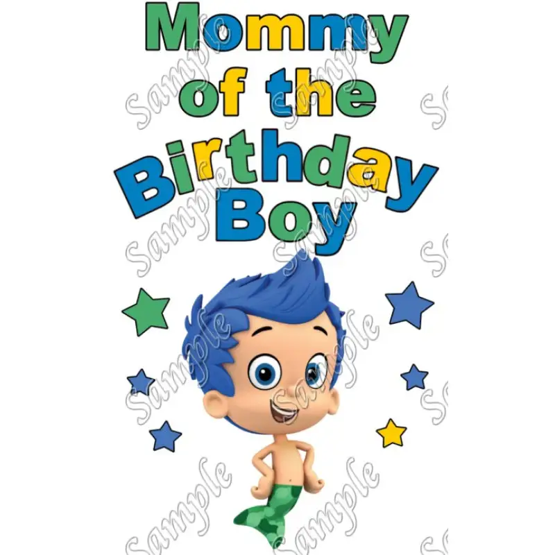 Bubble Guppies Mommy of the Birthday Boy Personalized Custom T Shirt Iron on Transfer Decal Bubble Guppies Mommy of the Birthday Boy Personalized Custom T Shirt Iron on Transfer Decal
