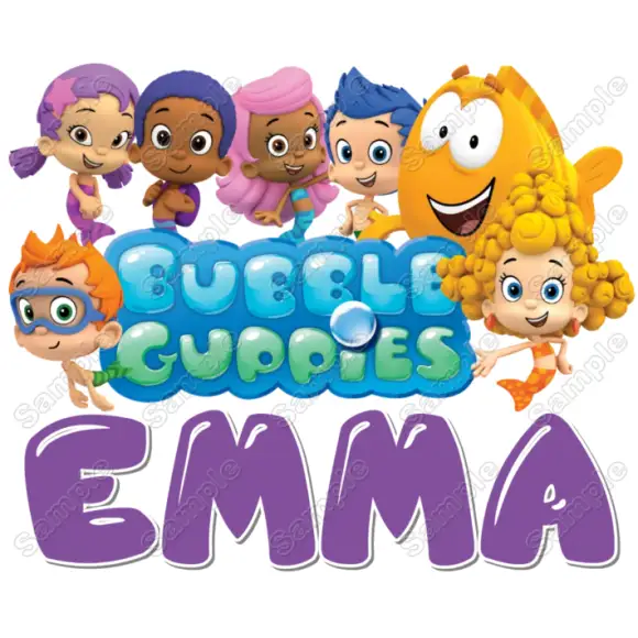 Bubble Guppies Personalized Custom T Shirt Iron on Transfer Bubble Guppies Personalized Custom T Shirt Iron on Transfer