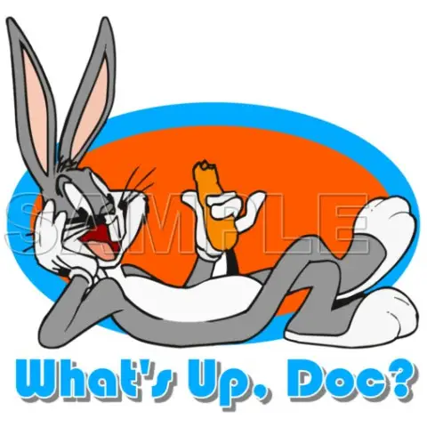 Bugs Bunny T Shirt Iron on Transfer Decal #1 Bugs Bunny T Shirt Iron on Transfer Decal #1
