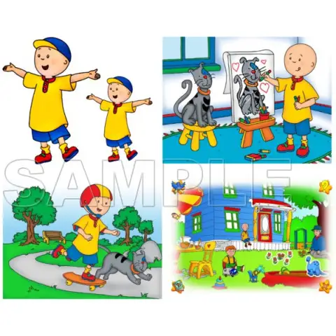 Caillou T Shirt Iron on Transfer Decal #1 Caillou T Shirt Iron on Transfer Decal #1