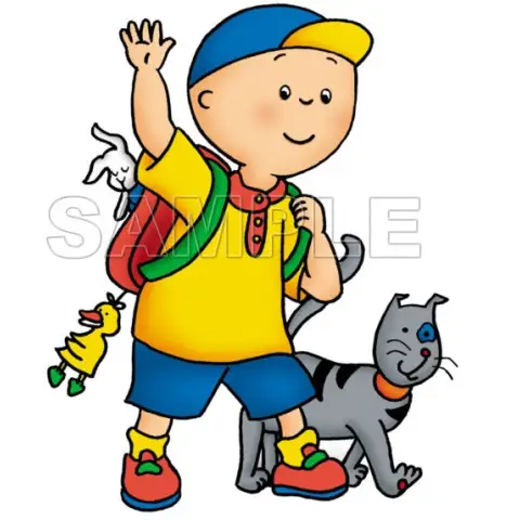 Caillou T Shirt Iron on Transfer Decal #10 Caillou T Shirt Iron on Transfer Decal #10