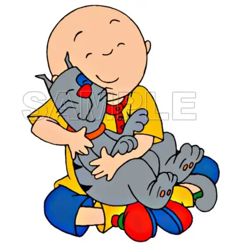 Caillou T Shirt Iron on Transfer Decal #6 Caillou T Shirt Iron on Transfer Decal #6