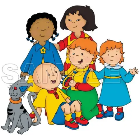 Caillou T Shirt Iron on Transfer Decal #7 Caillou T Shirt Iron on Transfer Decal #7