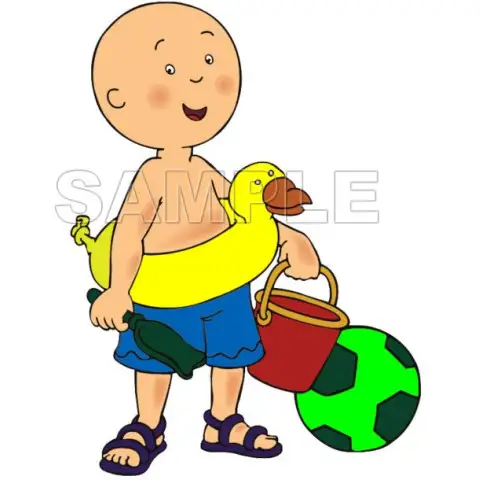 Caillou T Shirt Iron on Transfer Decal #8 Caillou T Shirt Iron on Transfer Decal #8