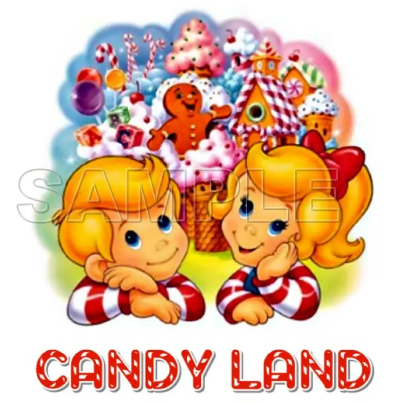 Candy Land T Shirt Iron on Transfer Decal #2 Candy Land T Shirt Iron on Transfer Decal #2