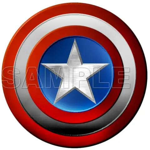 Captain America Logo T Shirt Iron on Transfer Decal #2
