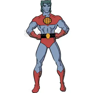 Captain Planet T Shirt Iron on Transfer Decal #1 Captain Planet T Shirt Iron on Transfer Decal #1