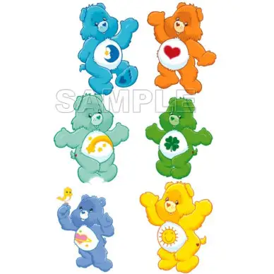 Care Bears T Shirt Iron on Transfer Decal #2 Care Bears T Shirt Iron on Transfer Decal #2