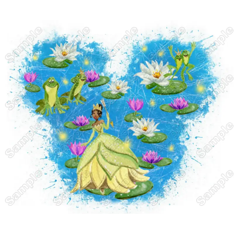 The Princess and the Frog Disney World T Shirt Iron on Transfer Decal The Princess and the Frog Disney World T Shirt Iron on Transfer Decal