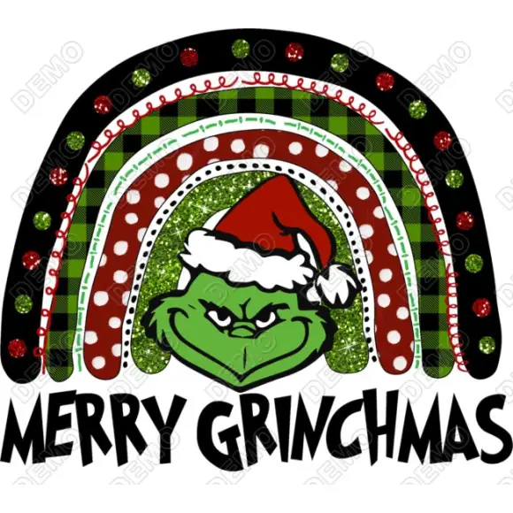 Christmas Merry Grinchmas T Shirt Heat Iron on Transfer Decal Christmas Merry Grinchmas T Shirt Heat Iron on Transfer Decal