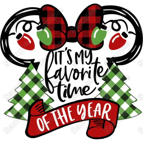 Christmas Favorite Time T Shirt Iron on Transfer Decal Christmas Favorite Time T Shirt Iron on Transfer Decal