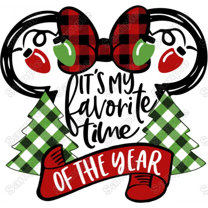 Christmas Favorite Time T Shirt Iron on Transfer Decal Christmas Favorite Time T Shirt Iron on Transfer Decal
