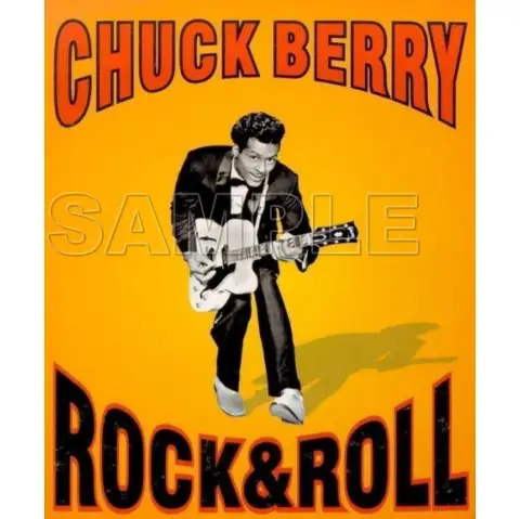 Chuck Berry T Shirt Iron on Transfer  Decal  #1