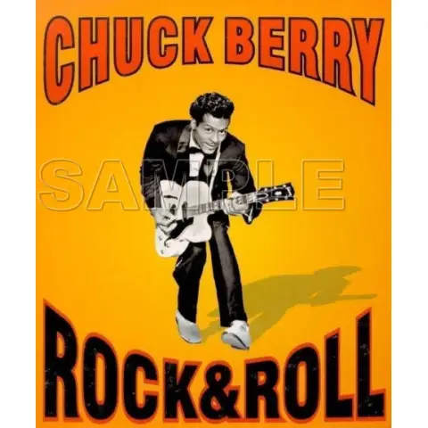 Chuck Berry T Shirt Iron on Transfer Decal #1 Chuck Berry T Shirt Iron on Transfer Decal #1