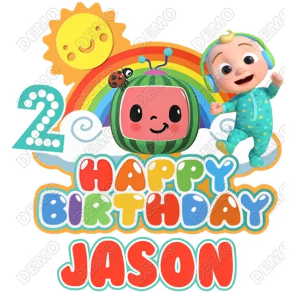Cocomelon Birthday Custom T Shirt Iron on Transfer Cocomelon Birthday Custom T Shirt Iron on Transfer