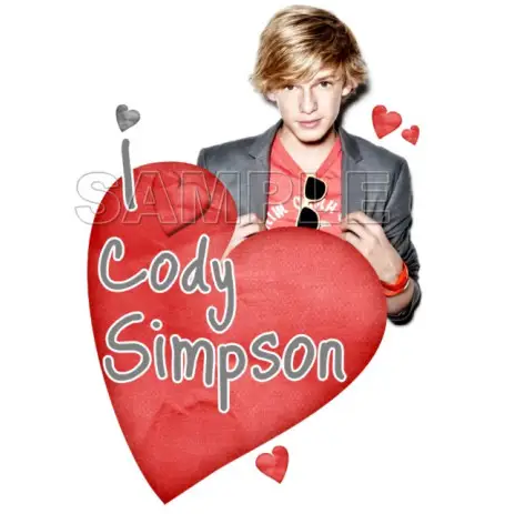 Cody Simpson T Shirt Iron on Transfer Decal #1