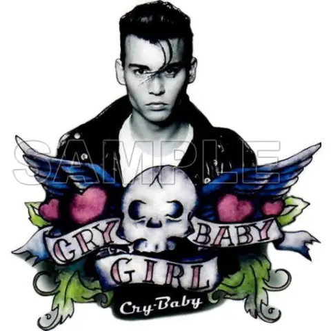 Cry Baby T Shirt Iron on Transfer Decal #1 Cry Baby T Shirt Iron on Transfer Decal #1