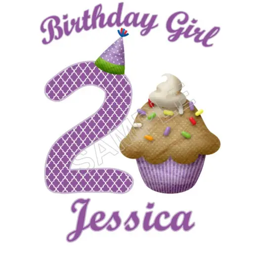 Cupcake Birthday Personalized Custom T Shirt Iron on Transfer Decal #1 Cupcake Birthday Personalized Custom T Shirt Iron on Transfer Decal #1