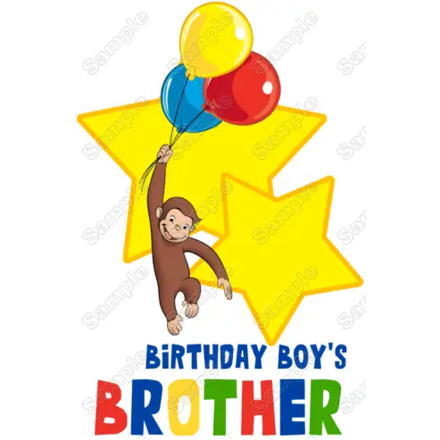 Curious George Birthday Family Member Personalized Custom T Shirt Iron on Transfer Decal Curious George Birthday Family Member Personalized Custom T Shirt Iron on Transfer Decal