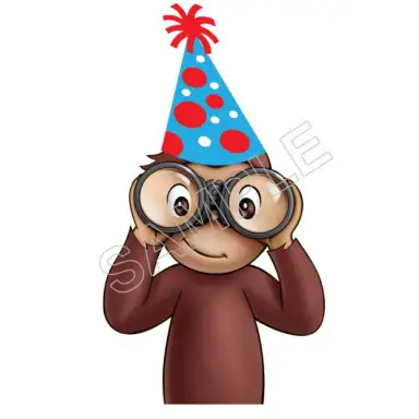 Curious George Birthday T Shirt Iron on Transfer Decal #57 Curious George Birthday T Shirt Iron on Transfer Decal #57