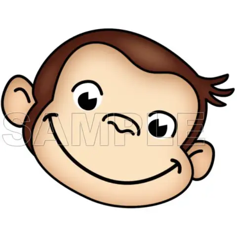 Curious George T Shirt Iron on Transfer Decal #1 Curious George T Shirt Iron on Transfer Decal #1