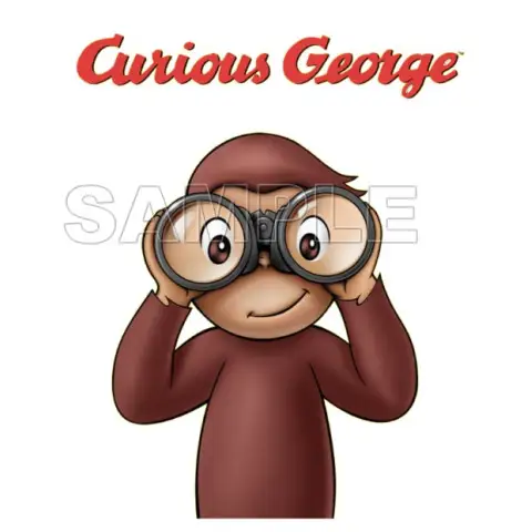 Curious George T Shirt Iron on Transfer Decal #8 Curious George T Shirt Iron on Transfer Decal #8