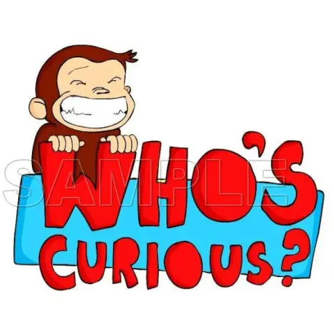 Curious George T Shirt Iron on Transfer Decal #9