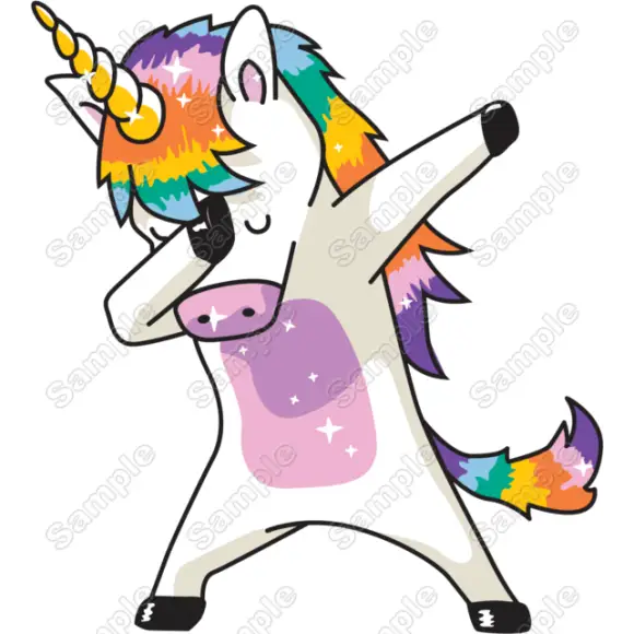 Dabbing Unicorn T Shirt Iron on Transfer #1 Dabbing Unicorn T Shirt Iron on Transfer #1