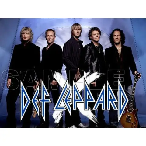 Def Leppard T Shirt Iron on Transfer Decal #2 Def Leppard T Shirt Iron on Transfer Decal #2