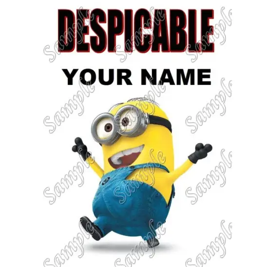 Despicable Me Minion Custom Personalized T Shirt Iron on Transfer Decal #89 Despicable Me Minion Custom Personalized T Shirt Iron on Transfer Decal #89
