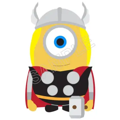 Despicable Me Minion Thor T Shirt Iron on Transfer Decal #54 Despicable Me Minion Thor T Shirt Iron on Transfer Decal #54