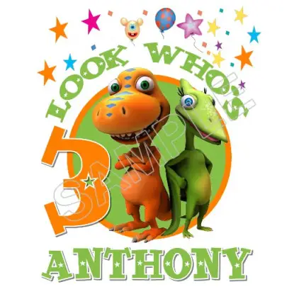 Dinosaur Train Birthday Personalized Custom T Shirt Iron on Transfer Decal #47 Dinosaur Train Birthday Personalized Custom T Shirt Iron on Transfer Decal #47