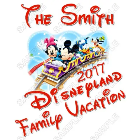 Disney Disneyland Vacation Cruise  Personalized  Custom  T Shirt Iron on Transfer Decal #22