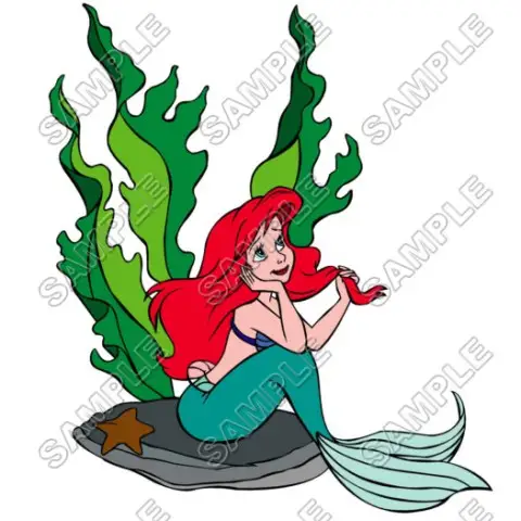 Disney Princess Ariel Little Mermaid T Shirt Iron on Transfer Decal #5 Disney Princess Ariel Little Mermaid T Shirt Iron on Transfer Decal #5