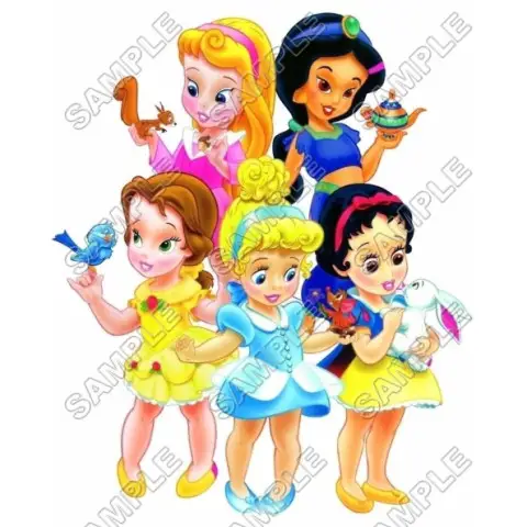 Disney Princess Babies T Shirt Iron on Transfer Decal #13 Disney Princess Babies T Shirt Iron on Transfer Decal #13