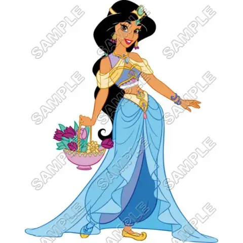 Disney Princess Jasmine T Shirt Iron on Transfer Decal #20 Disney Princess Jasmine T Shirt Iron on Transfer Decal #20