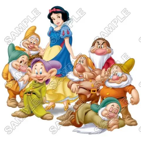 Disney Princess Snow White and the Seven Dwarfs T Shirt Iron on Transfer Decal #1 Disney Princess Snow White and the Seven Dwarfs T Shirt Iron on Transfer Decal #1
