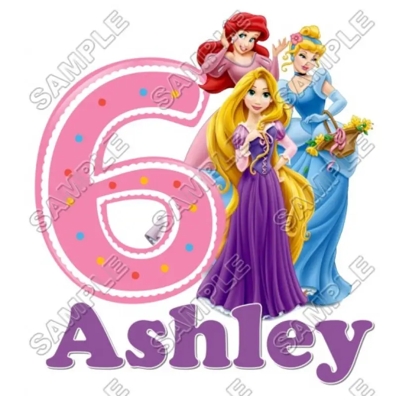 Disney Princess Tangled Birthday Personalized Custom T Shirt Iron on Transfer Decal #28 Disney Princess Tangled Birthday Personalized Custom T Shirt Iron on Transfer Decal #28